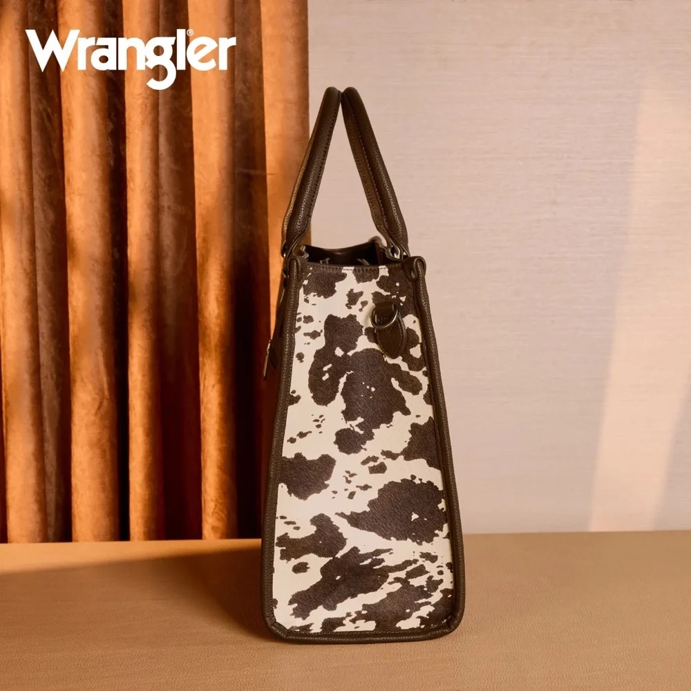 Wrangler Carry-All Large Tote Work Tote /Crossbody Coffee - Picture 3 of 6